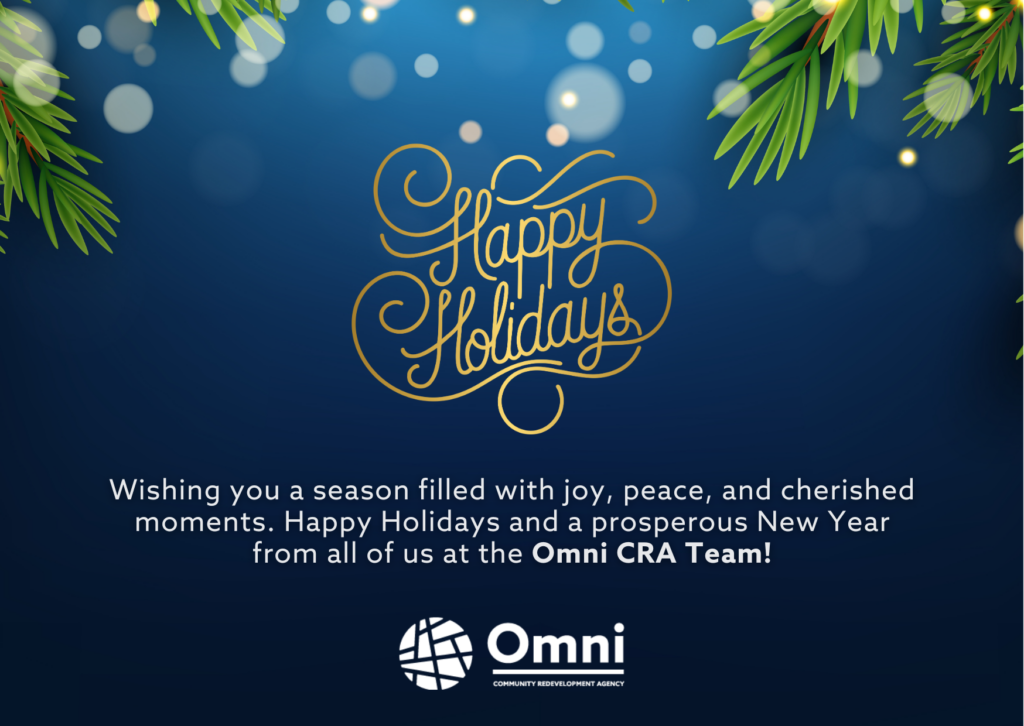 Happy Holidays. Wishing you a season filled with joy, peace, and cherished moments. Happy Holidays and a prosperous New Year from all of us at the Omni CRA Team!