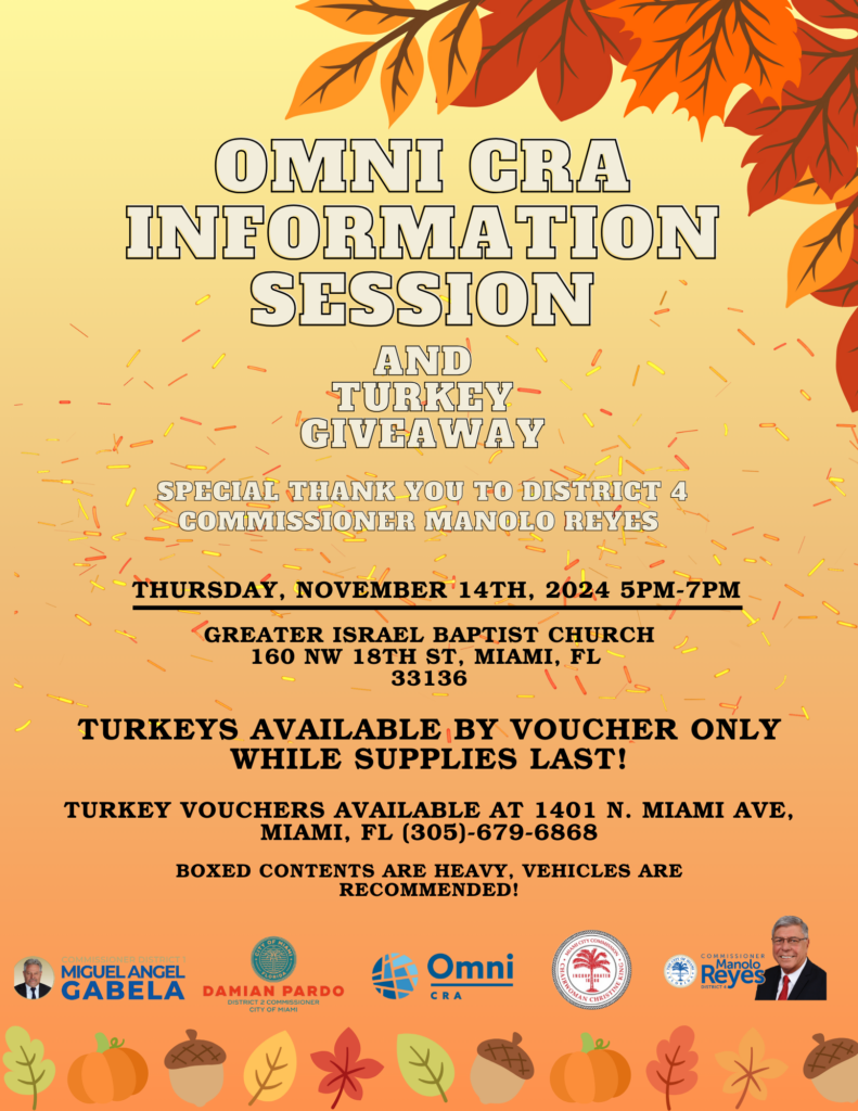 Information Session and Thanksgiving turkey giveaway November 14, 2024