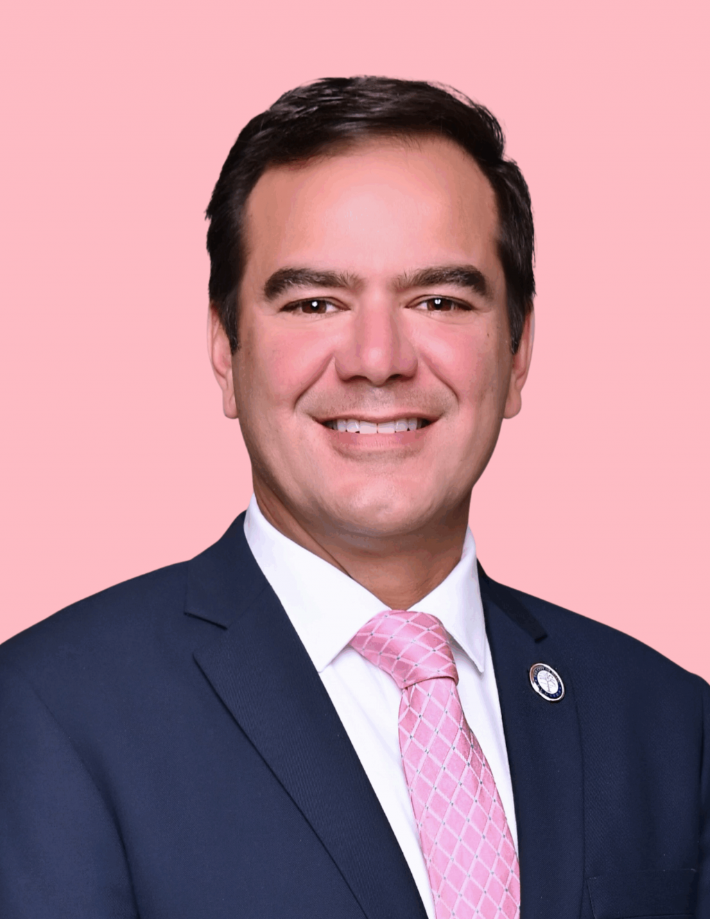 Rosado Pink Background Headshot